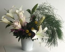 Ramo Lirios blanco y rosado